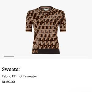 Fendi FF motif sweater
